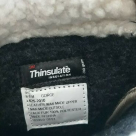 Weatherproof Waterproof Shell Mens Boots Size 8M Faux Fur Gorge 625-2010 - Picture 7 of 9